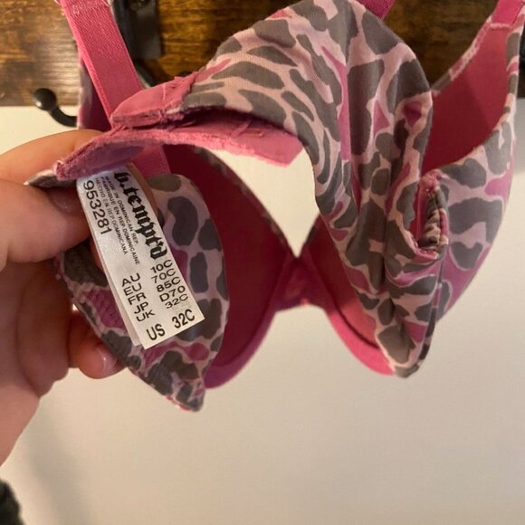 B tempt'd cheetah print pink bra from Nordstrom si - Picture 3 of 3